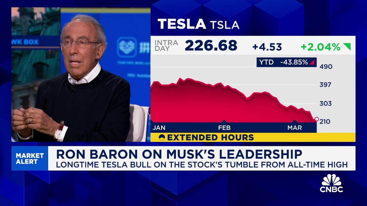 Longtime Tesla bull Ron Baron: I’m the last in, I’ll be the last out