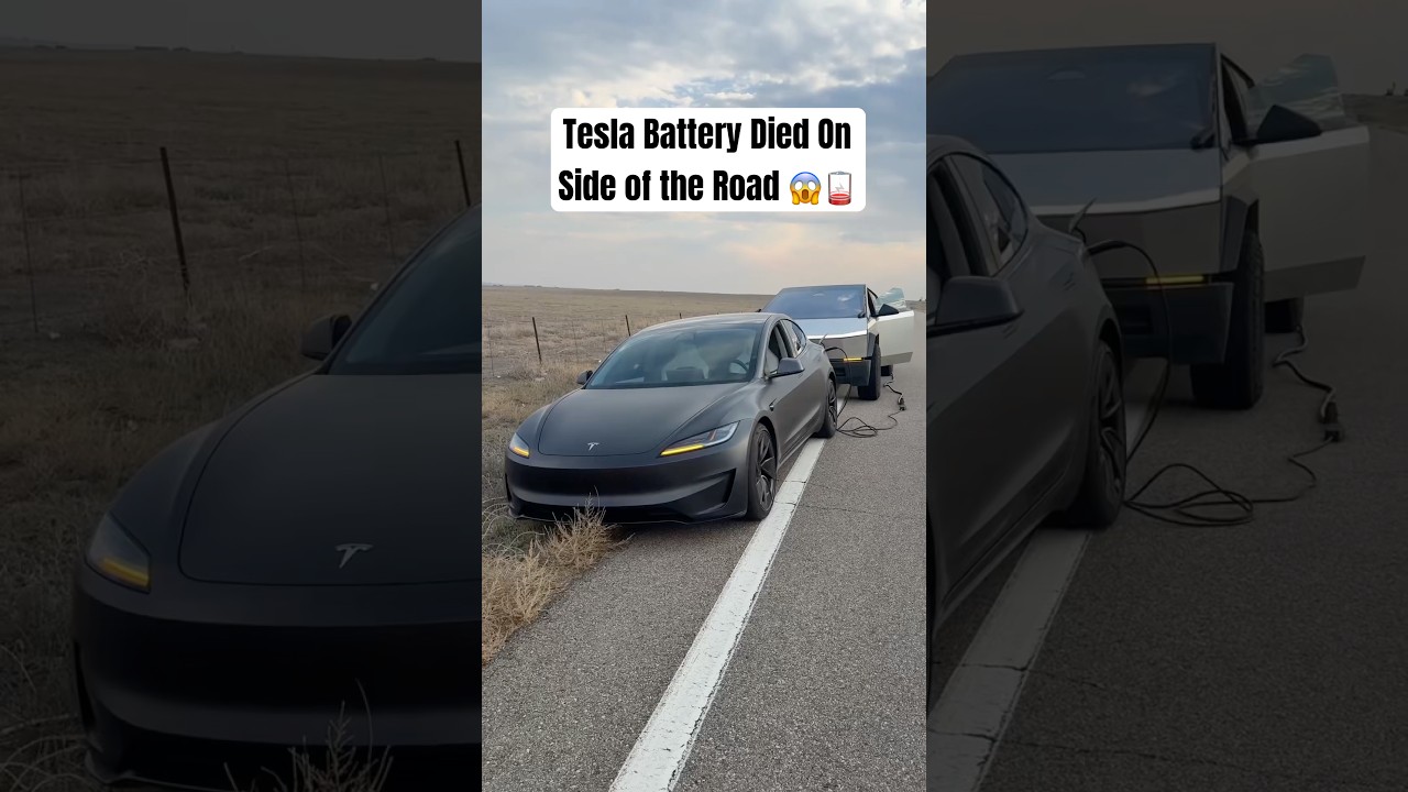 My Tesla ACTUALLY Died On The Side Of The Road 😱😭