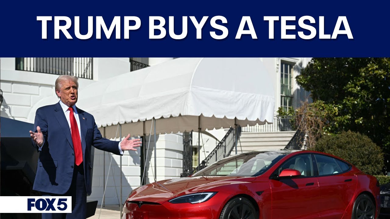 WATCH: Trump purchases Tesla  | FOX 5 DC