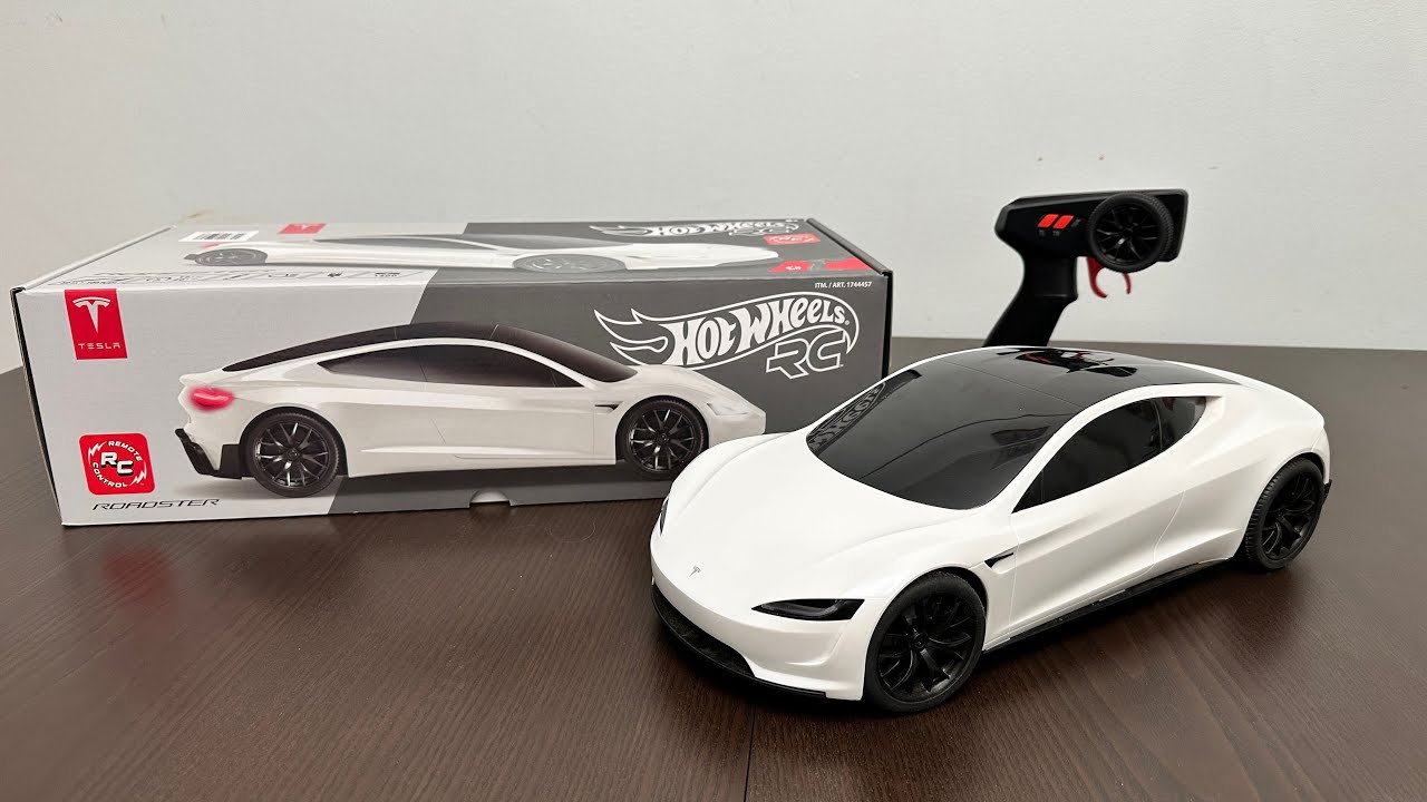 Tesla x Hotwheels RC Roadster Toys Unboxing & Review