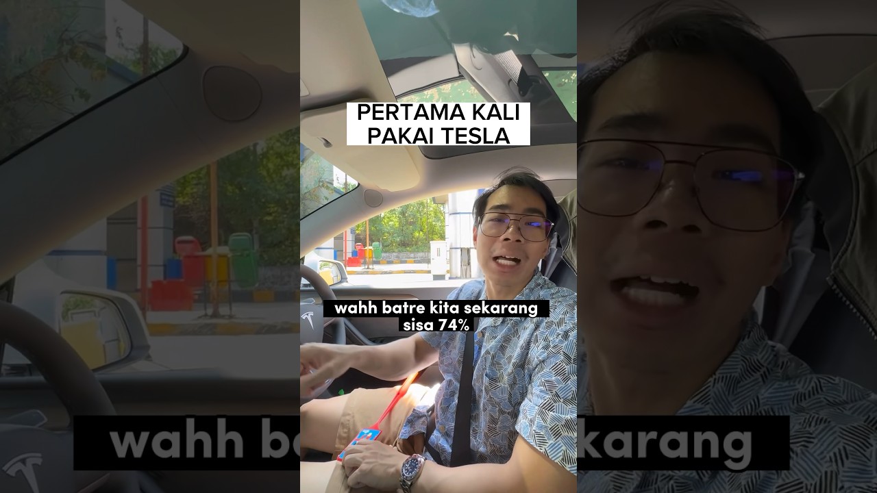 Pertama kali pakai mobil Tesla dan sekarang