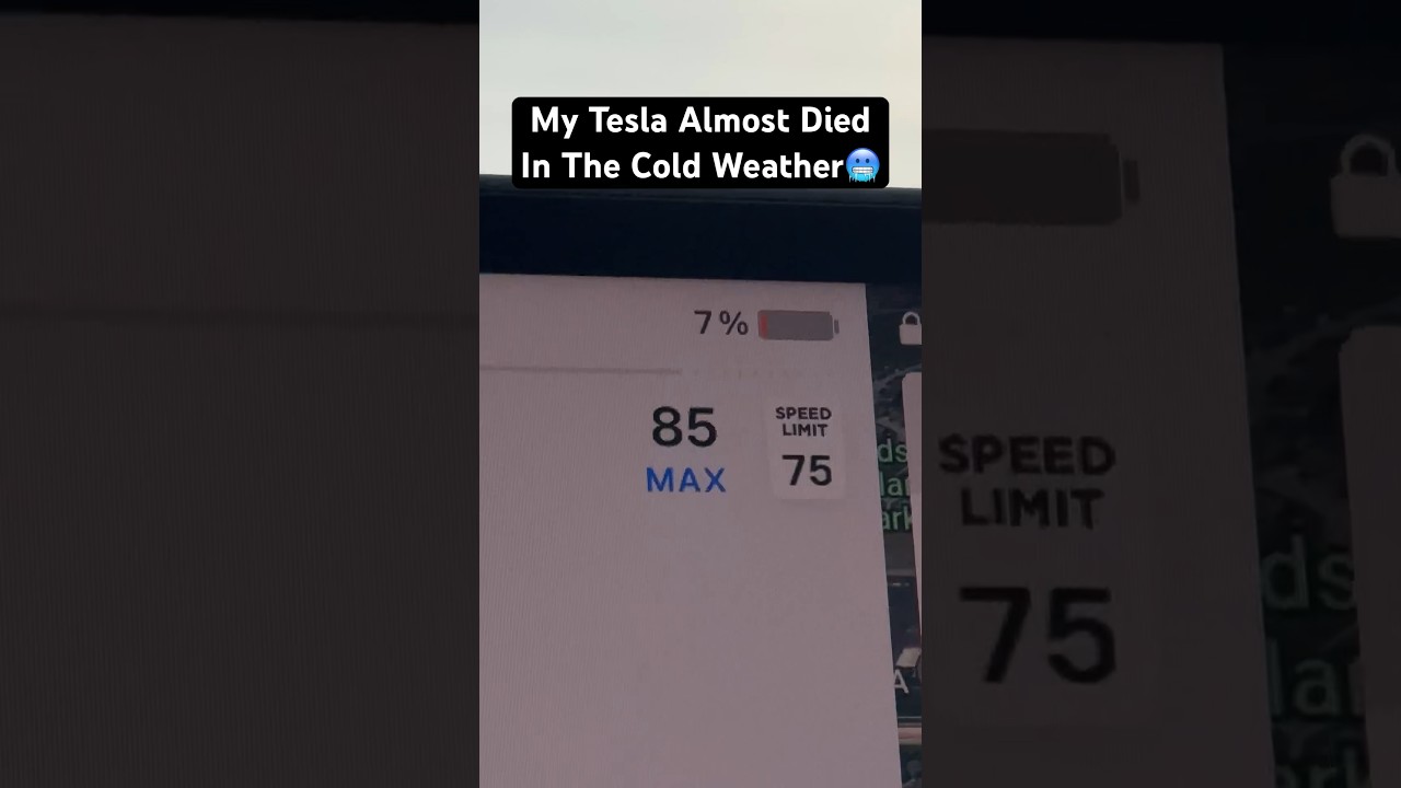 My Tesla Almost Died In The Cold Weather 🥶😱