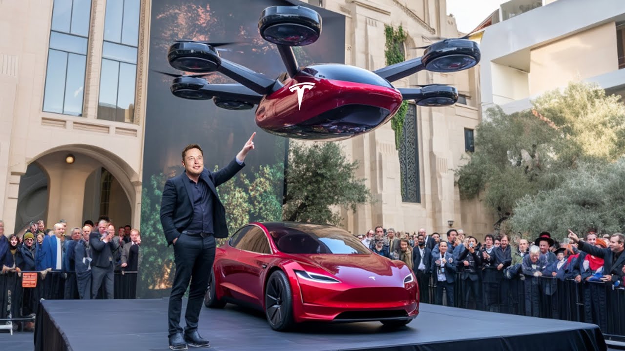 Elon Musk’s First Prototype of Flying Tesla Car SHOCKED The World