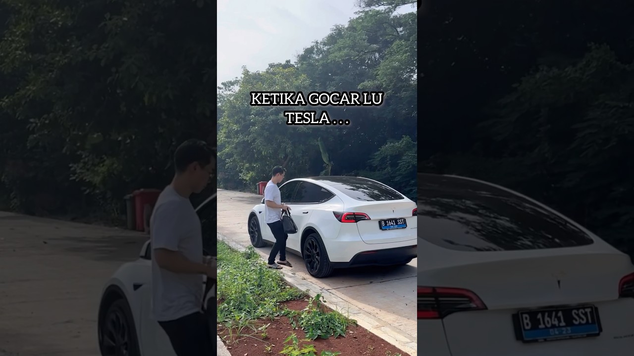 Ketika gocar lu mobil Tesla