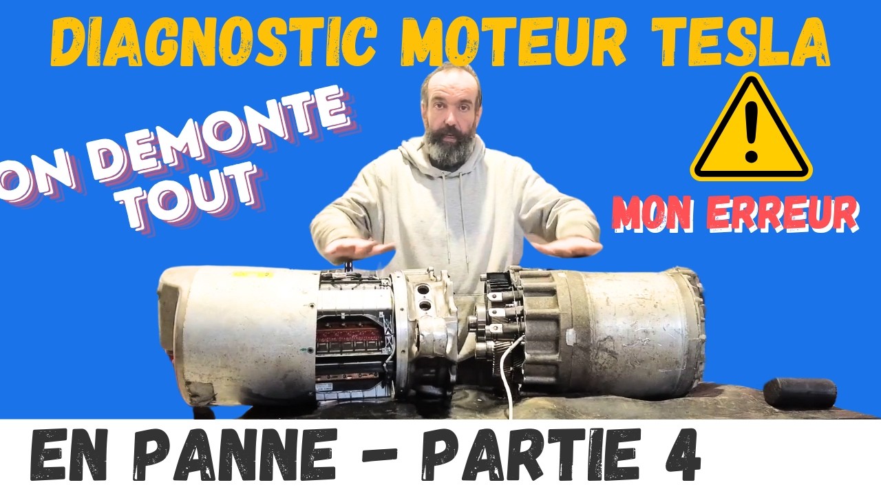 Origine de notre panne sur le moteur Tesla Partie 4