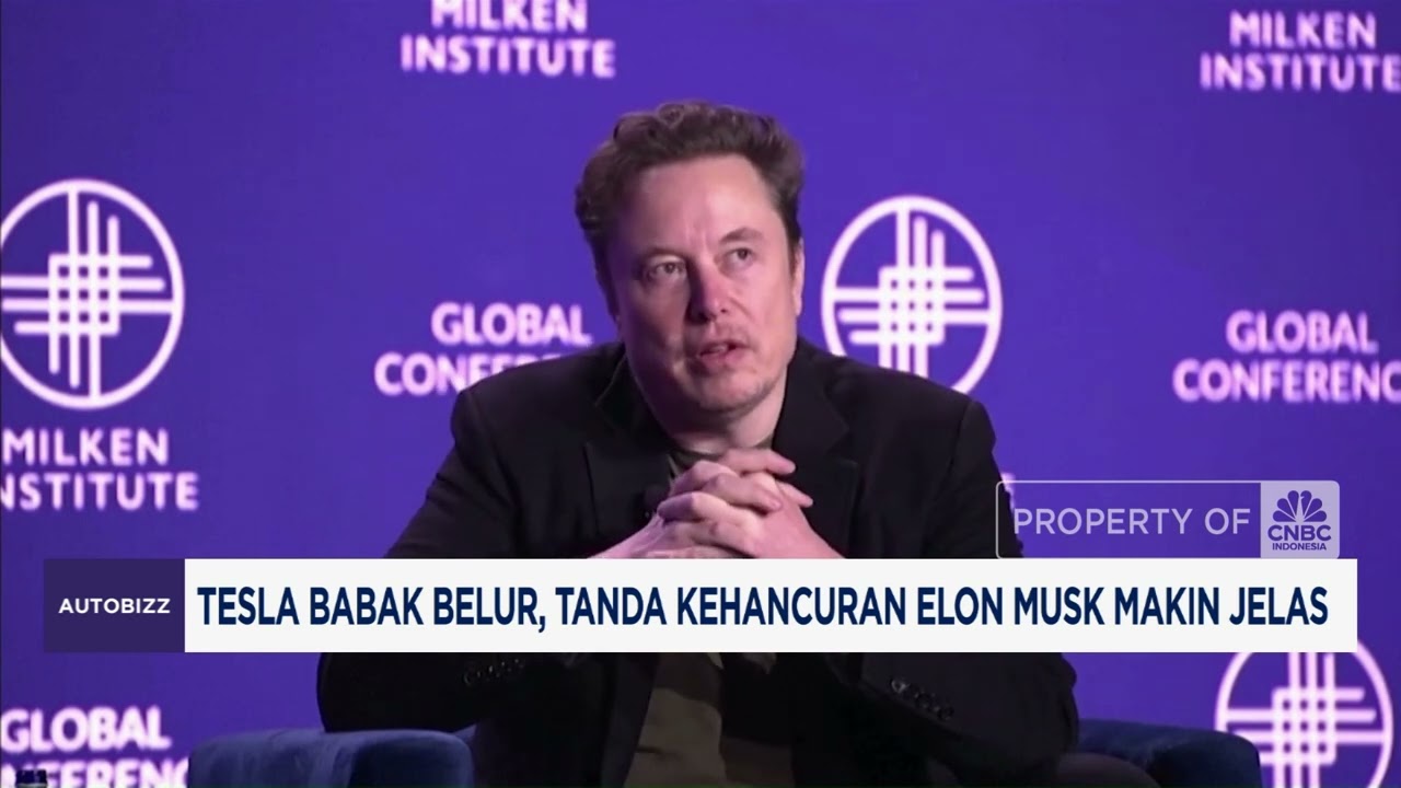 Tesla Babak Belur, Tanda Kehancuran Elon Musk Makin Jelas