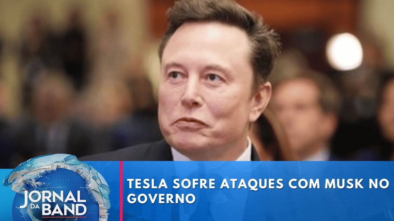 Tesla sofre ataques com Musk no governo | Jornal da Band