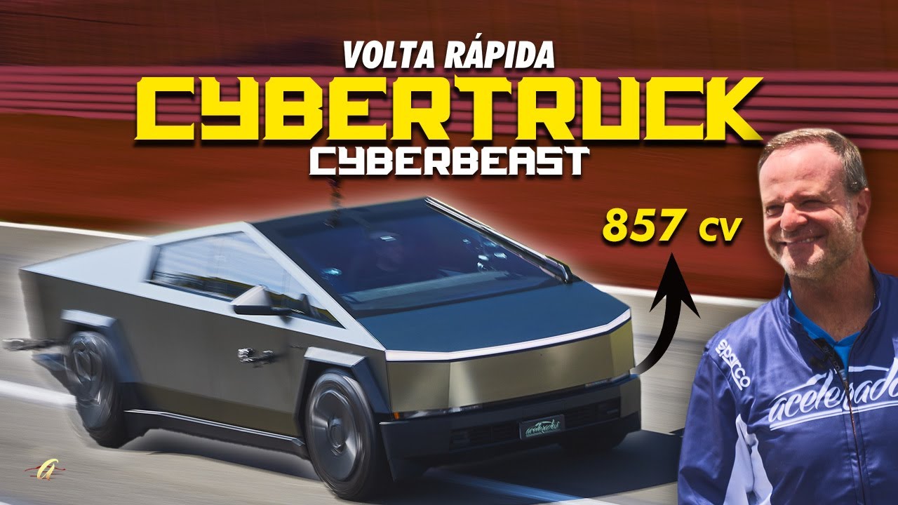 TESLA CYBERTRUCK NA VOLTA RÁPIDA! Rubens Barrichello NÃO CURTIU a picape POLÊMICA de 857 cv? 😱