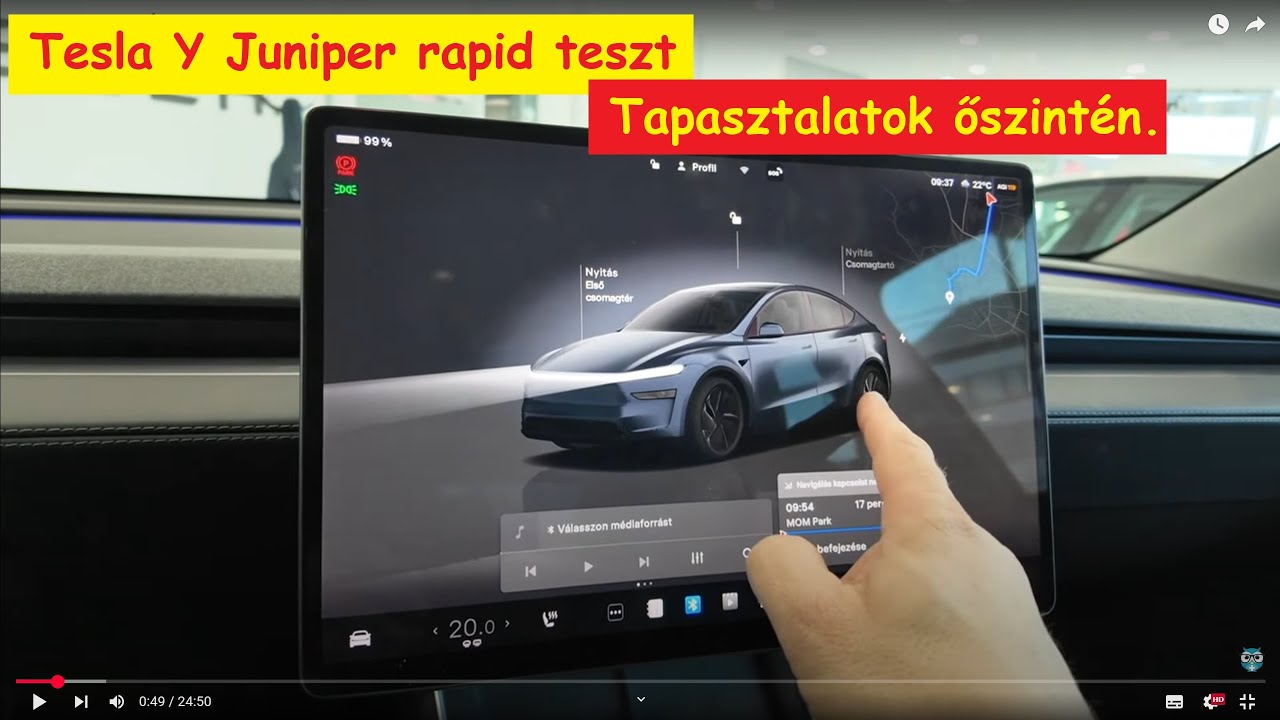 Tesla Y Juniper.⚡  Vezettem. Rapid teszt és a saját véleményem.