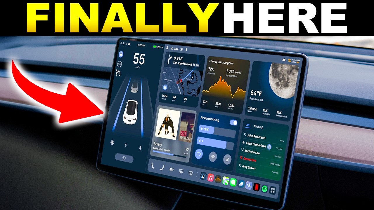 Tesla FINALLY Adds CarPlay – BIGGEST Update of 2024!