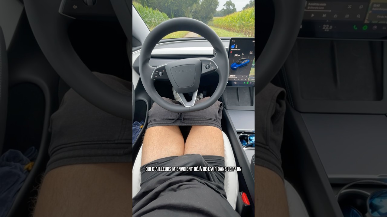 L’autonomie d’une TESLA sur AUTOROUTE ! ⚡️ (J’aurais du acheter un vélo) #tesla #model3