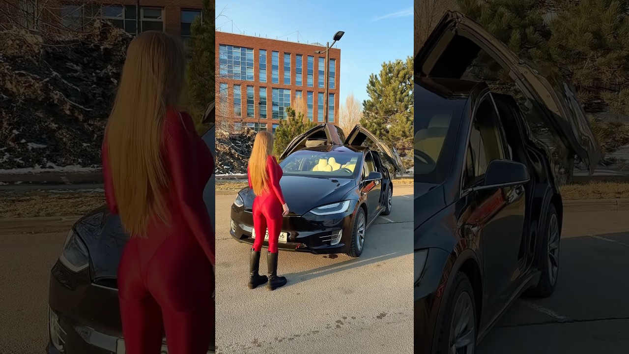 Tesla model x love girls