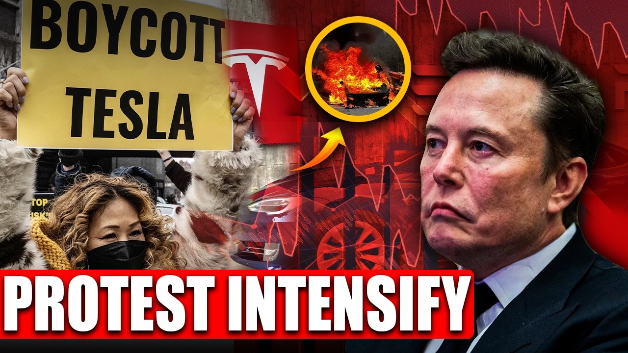 Tesla Stock COLLAPSES as Elon Musk Protests EXPLODE