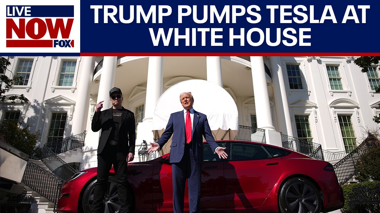 WATCH: Trump & Musk showcase Tesla at White House