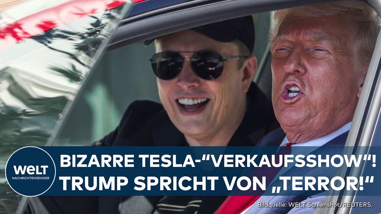 DONALD TRUMP: Bizarre Tesla-“Verkaufsshow” mit Musk im Weißen Haus! Tesla-Aktien rauschen weiter ab