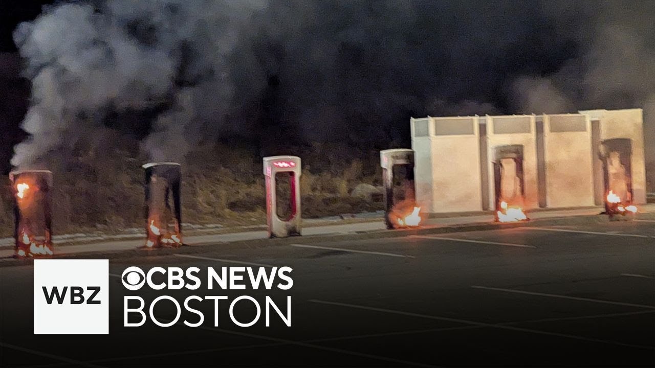 Tesla charging stations intentionally set on fire, investigators say