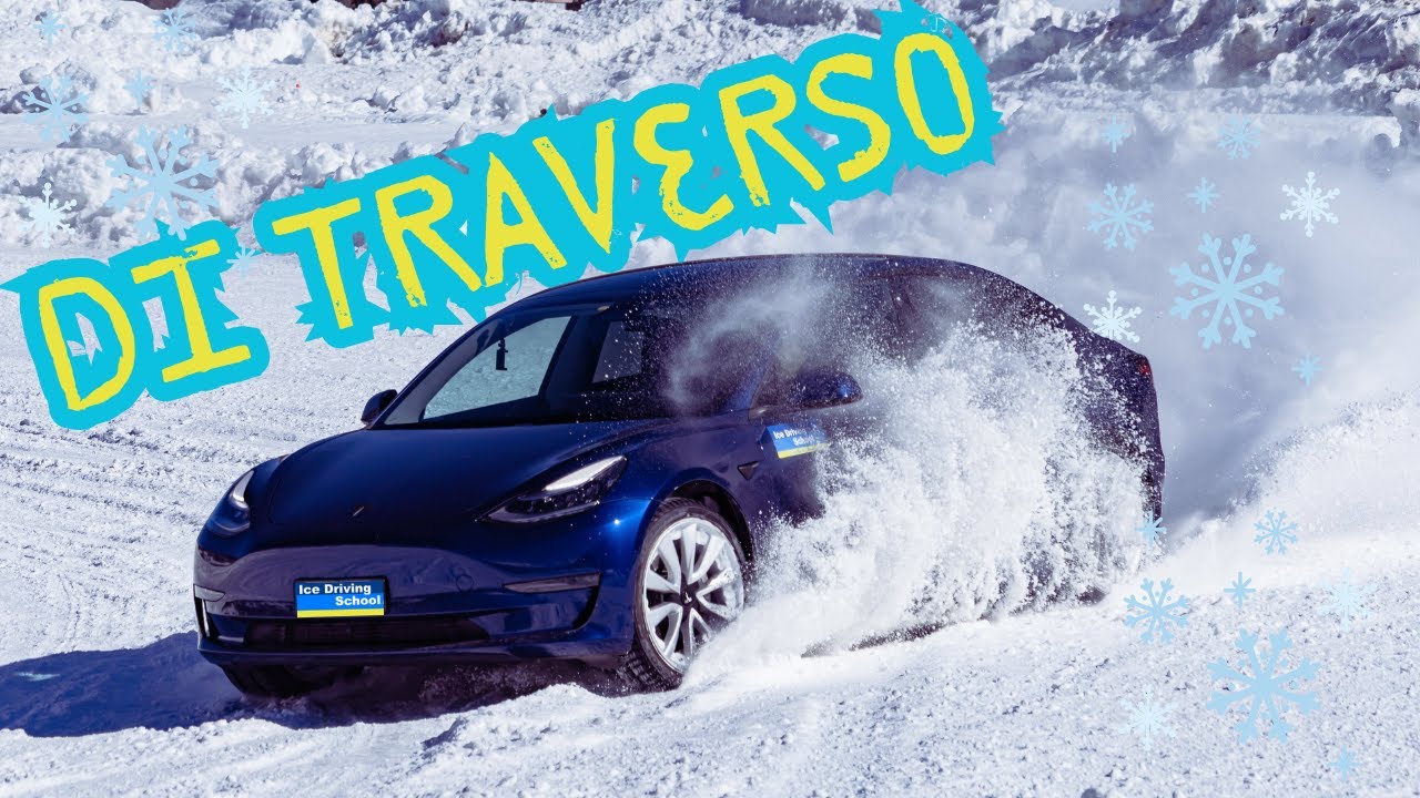 Le nostre Tesla su NEVE e GHIACCIO!!! ❄️ Di Traverso a Livigno⚡️Lampi di Tesla in ICE