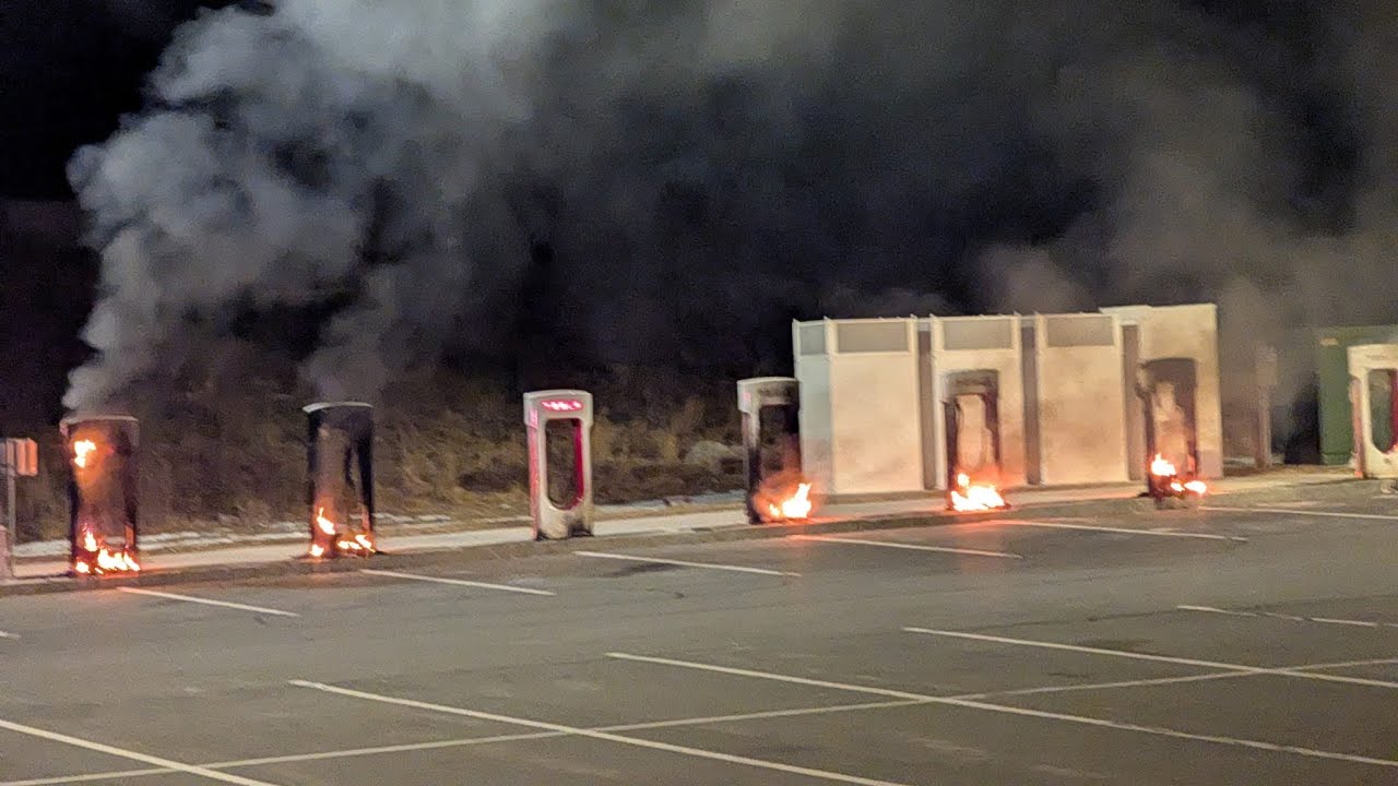 Reward offered for info on suspicious fire at Tesla Superchargers  in Littleton, Mass.