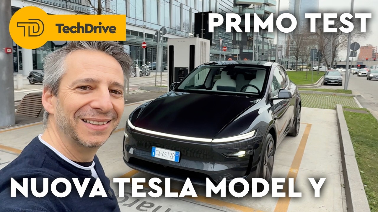 NUOVA TESLA MODEL Y 2025 Test Drive, Consumi, Prezzi