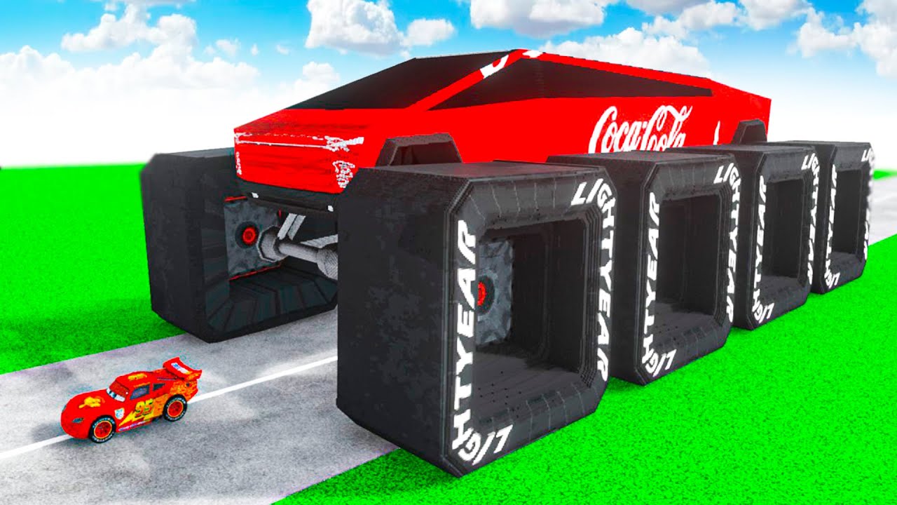 Tesla Cybertruck Transforming to GIANT COCA COLA BTR BIGFOOT TESLA CYBERTRUCK in Teardown!