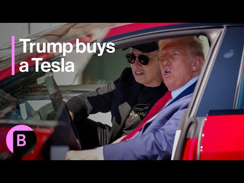 Watch: President Trump Tries Out a Tesla With Elon Musk