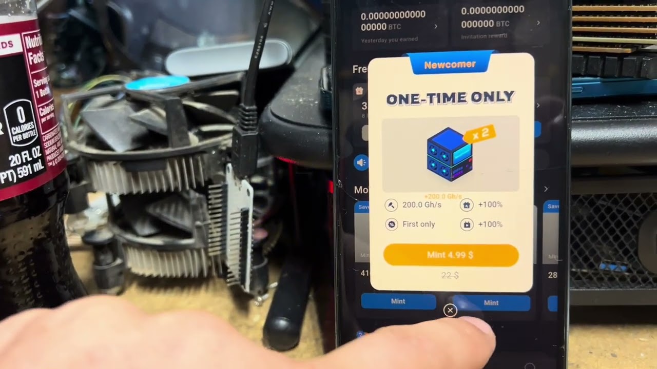 Bitcoin Mining App FREE Earnings Cell Phone