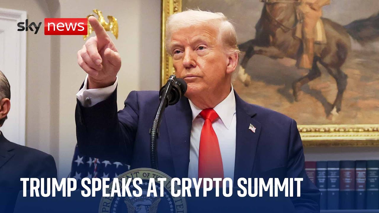 Trump delivers speech at White House Crypto Summit