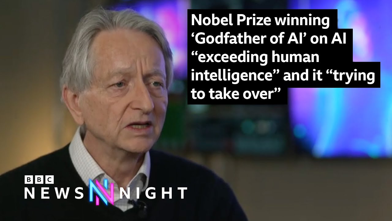 ‘Godfather of AI’ on AI “exceeding human intelligence” and it “trying to take over”