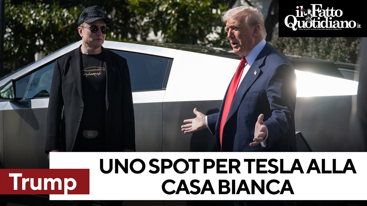 Lo spot di Trump per Tesla alla Casa Bianca: “Prodotto fantastico, Musk un patriota”