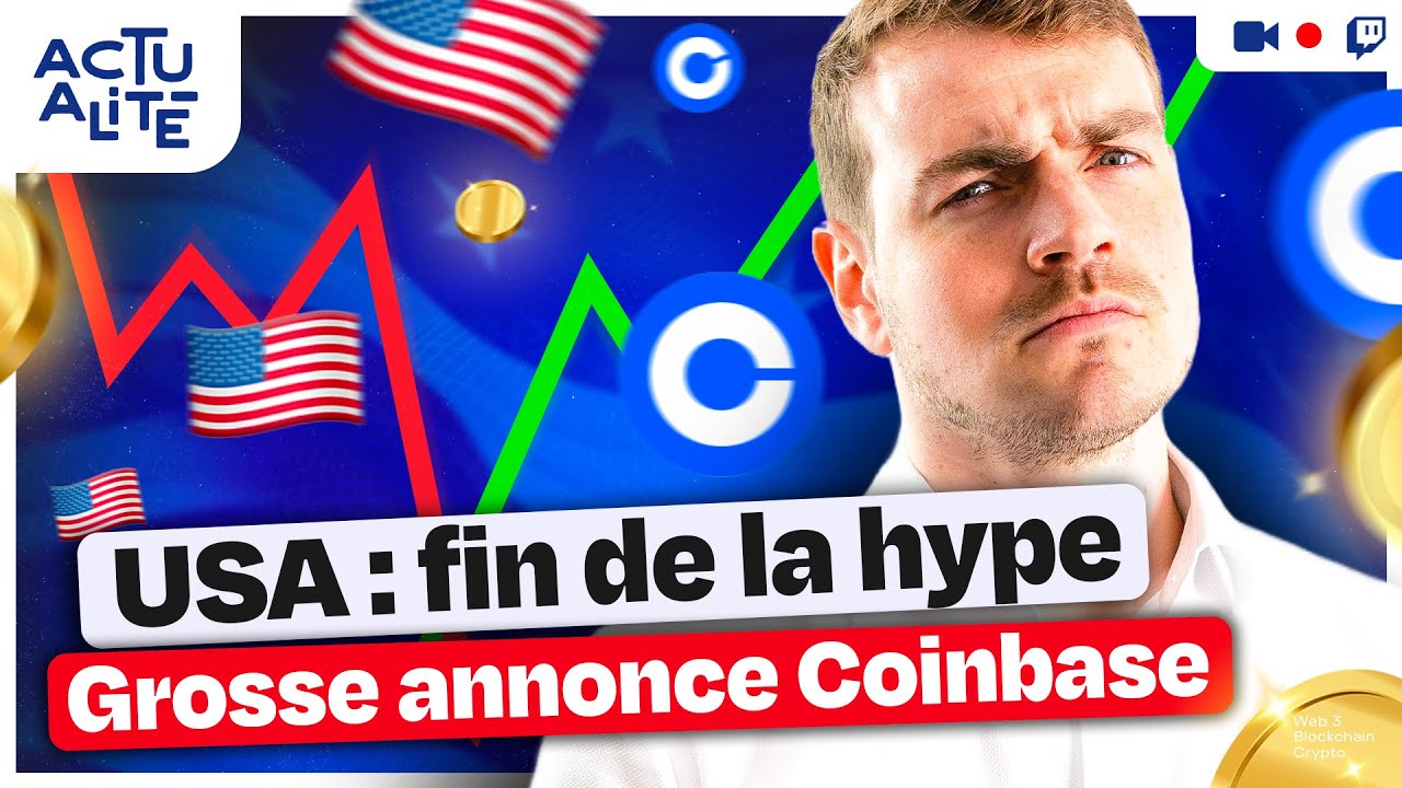 Coinbase annonce du lourd, coup dur aux États-Unis et l’actu crypto | Hasheur Live