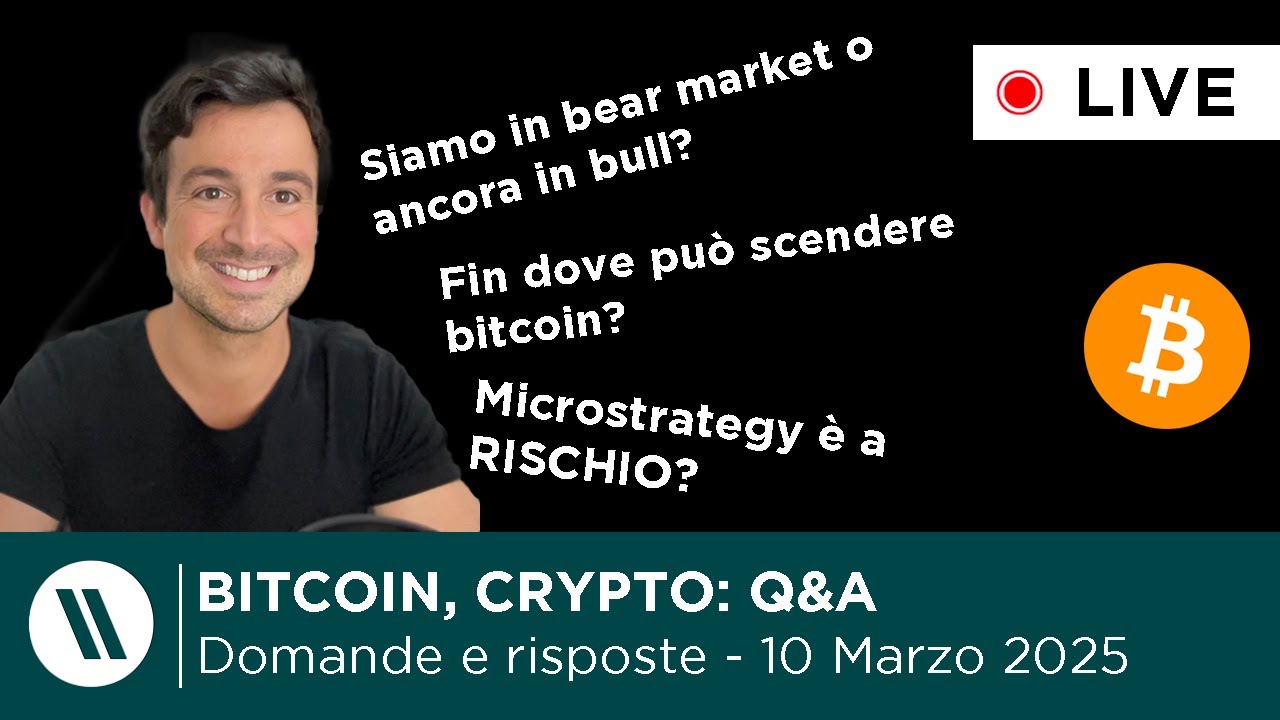 BITCOIN, CRYPTO: DOMANDE e RISPOSTE | Siamo in bear market?, fin dove può scendere? Previsioni