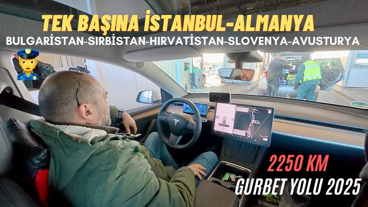 Tesla ile Tek Başına İstanbul’dan 👉Almanya`ya 2250 KM Gurbet Yolu 2025