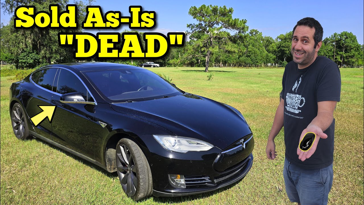 I Bought a 0,000 Tesla at Auction and got 50% Off because it was Marked “DEAD”