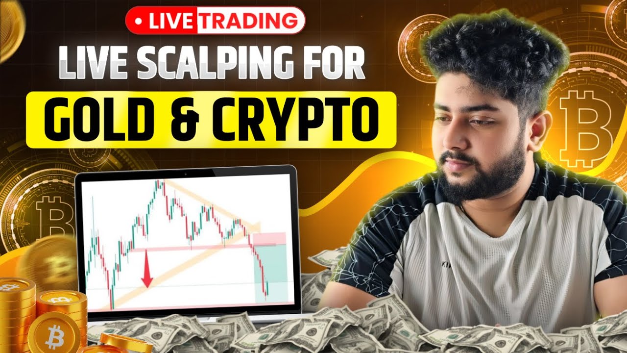 Live Crypto and Gold Scalping Trading | 17 March | #goldtrading #cryptotrading #bitcoin