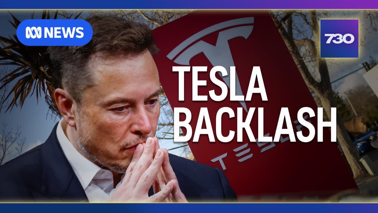 Tesla sales are dropping as customers turn away from Elon Musk over Trump | 7.30