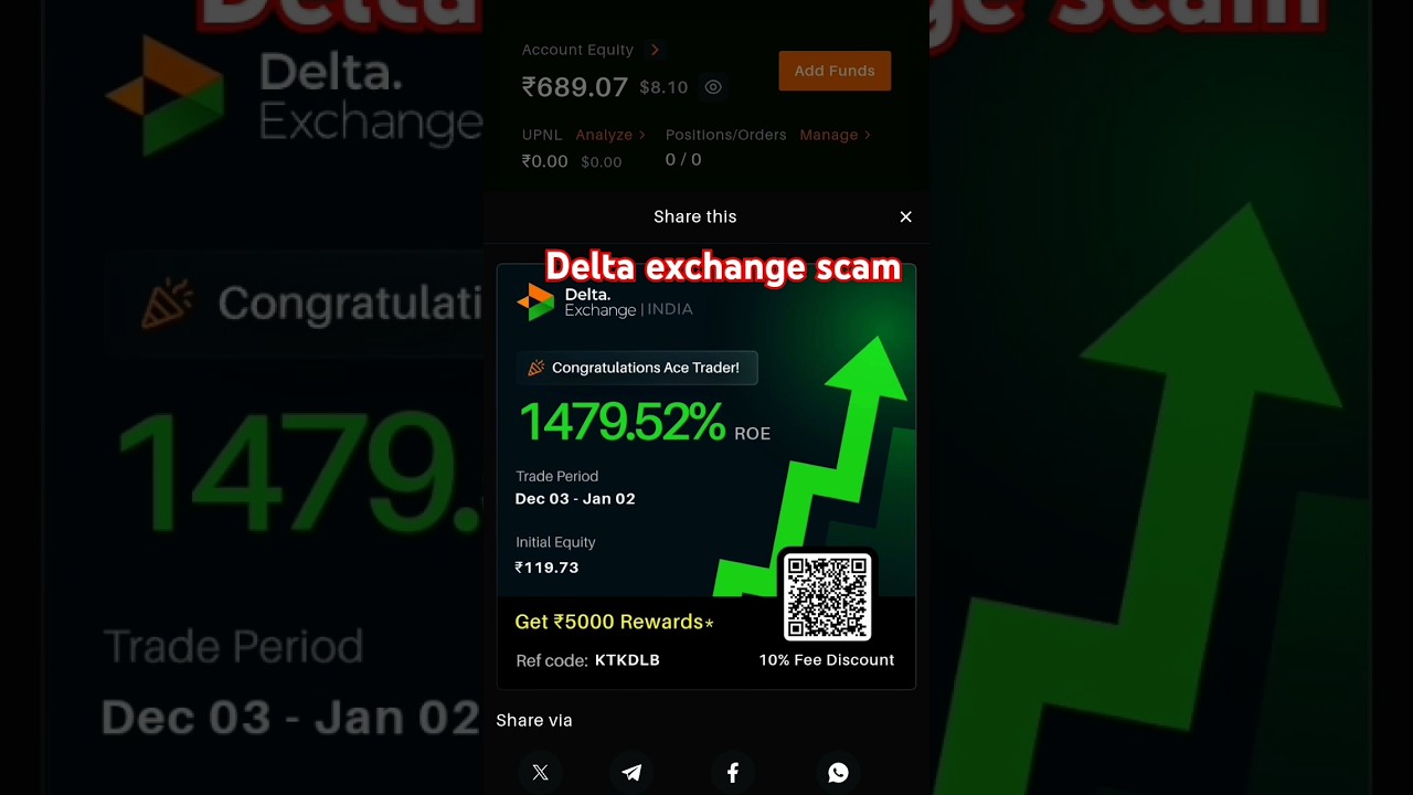 Delta exchange scam#trading#cryptotrading