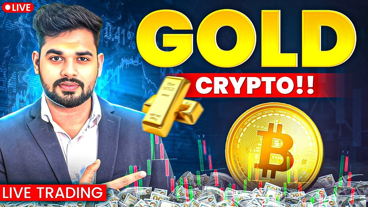 Crypto live trading , live Market Analysis for Gold and Crypto | Hindi