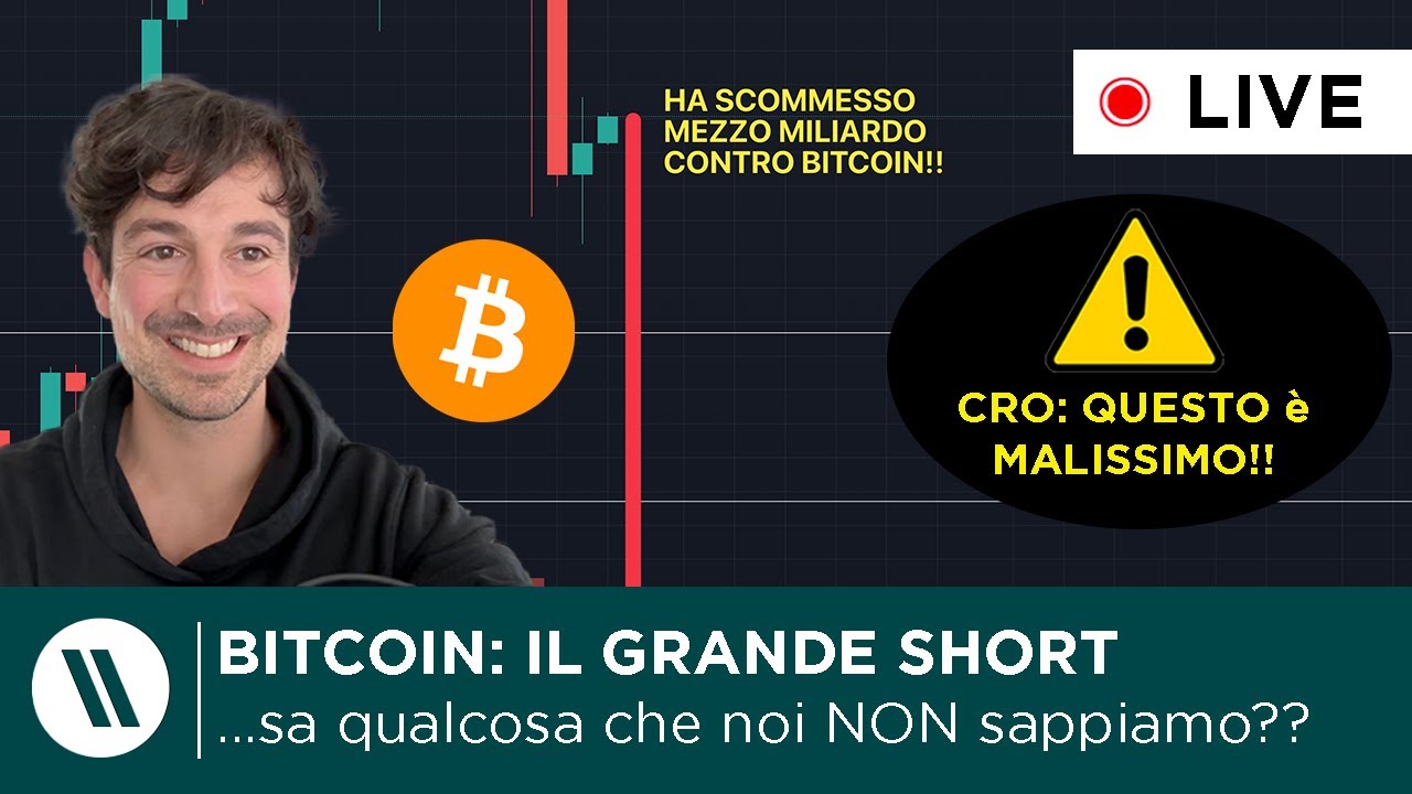 BITCOIN, CRYPTO: TI STANNO MANIPOLANDO! STA PER SUCCEDERE QUALCOSA DI GROSSO? | CRO: QUESTO è MALE!!