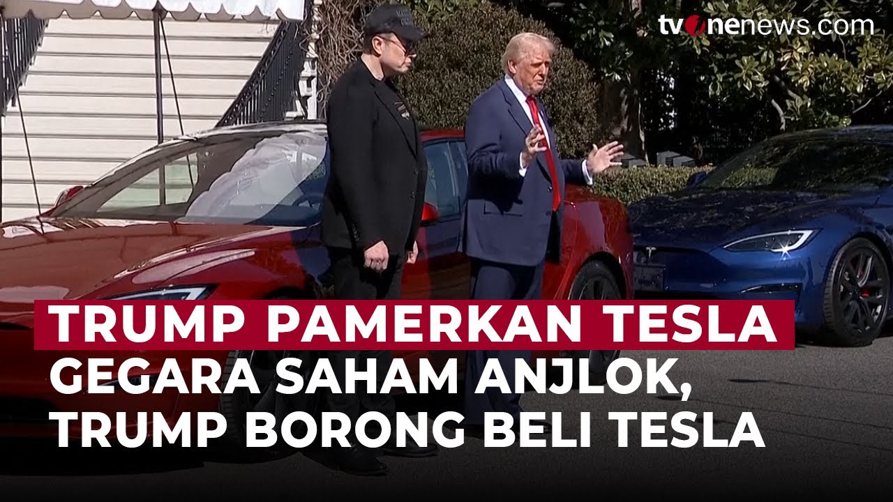 Saham Tesla Anjlok, Trump Langsung Borong! Demi Elon Musk? | OneNews Update