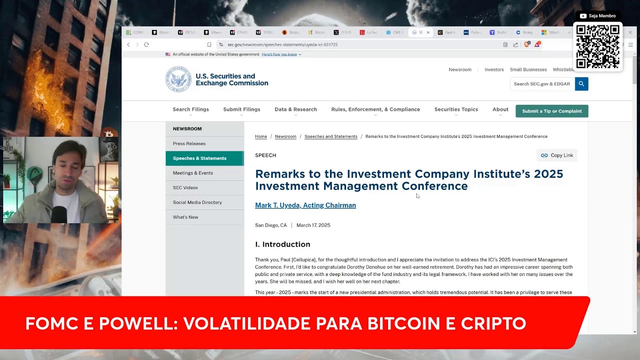 DIA DE FOMC E POWELL: VOLATILIDADE PARA BITCOIN E CRIPTO