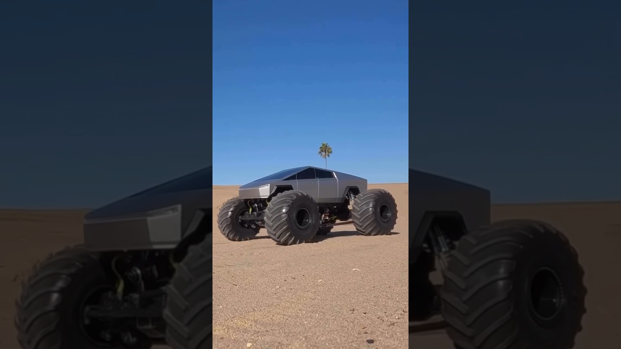 Tesla Cyber Truck 🔥 Vs Mahindra Thar 😈 #trending #mahindrathar #viralvideo #thar