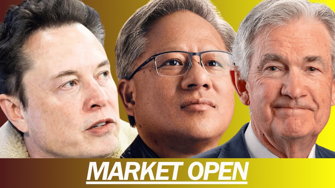 NVIDIA BECOMES CHEAPER AFTER GTC, JEROME POWELL SPEAKS TODAY, TESLA ROBOTAXI PROGRESS  | MARKET OPEN