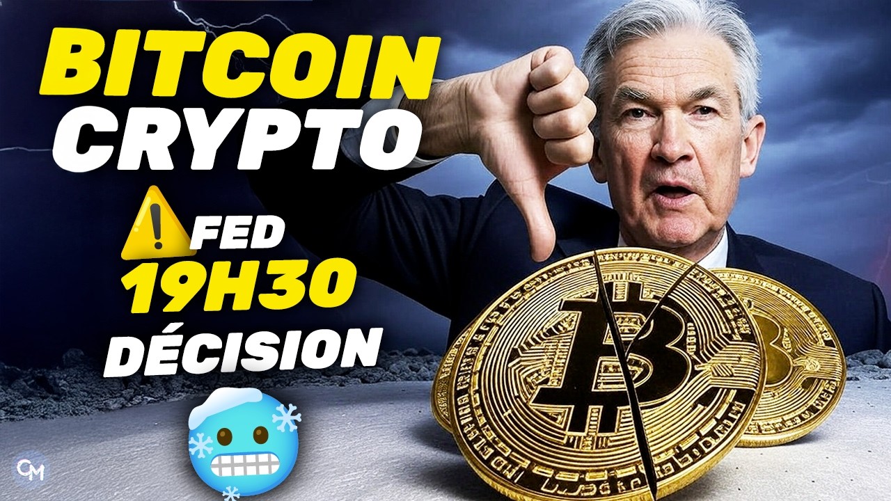 CRYPTO / BITCOIN la FED ce SOIR ça VA BOUGER ?