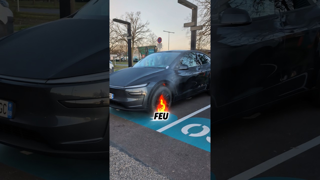 Le nouveau Tesla model Y prend feu lors de la recharge 🔥