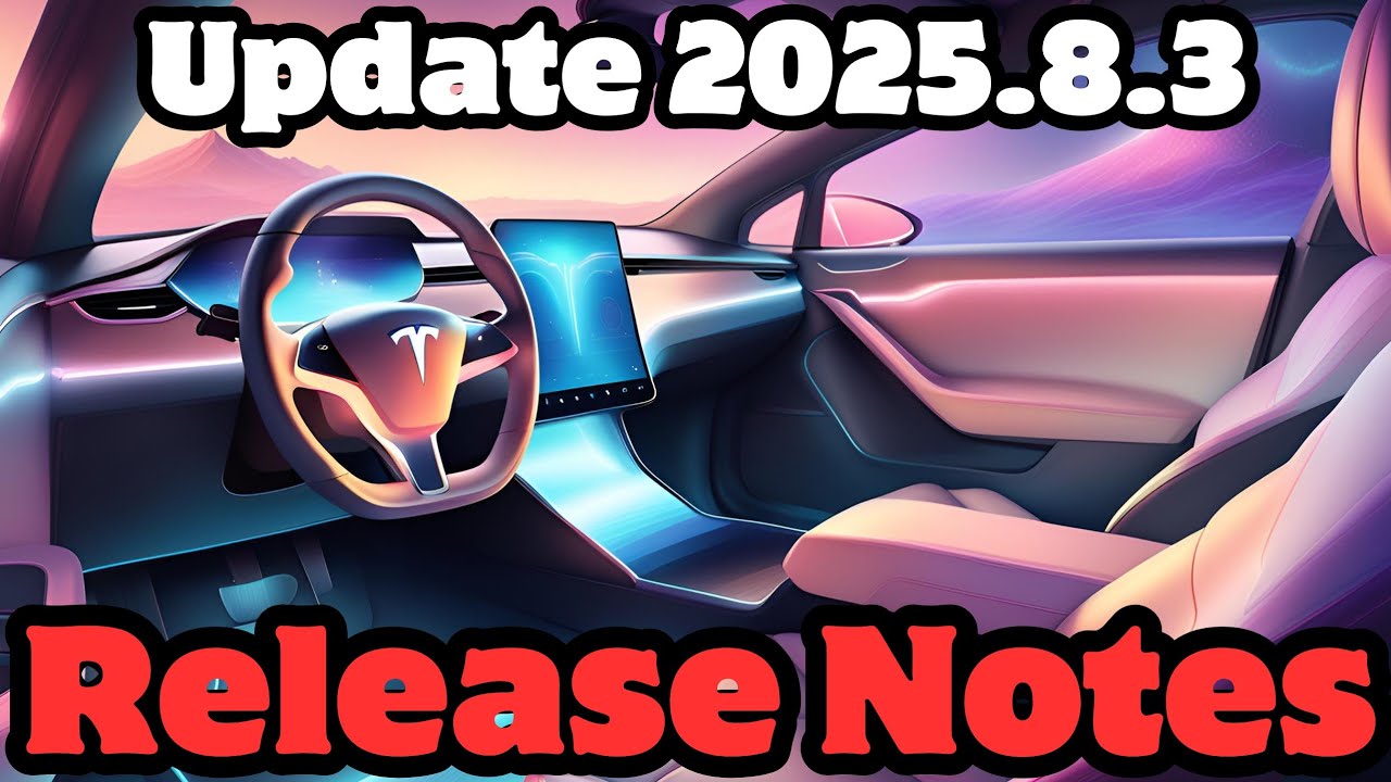 🤩 Update 2025.8.3: Verbrauchsanzeige mit neuen Optionen! Übersicht zum neuen Tesla Software Update‼️