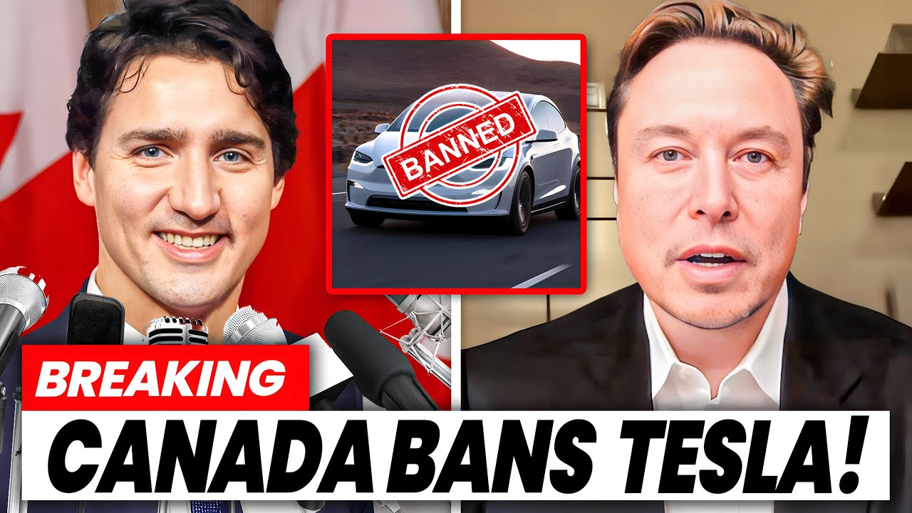 Canada’s Retaliatory Tariffs STUNS Tesla’s Future – Elon Musk SHOCKED! Electric Vehicles & Trade War