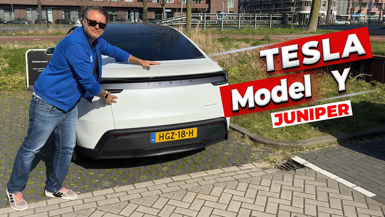 Eski kasa karşılaştırmalı TESLA Model Y Juniper.