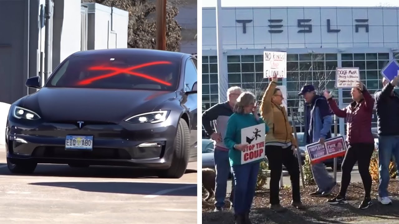 Tesla protests EXPLODE against Elon Musk