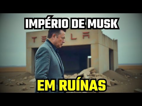 Tesla em Queda Livre e X Fora do Ar – O Império de Elon Musk Está Ruindo?