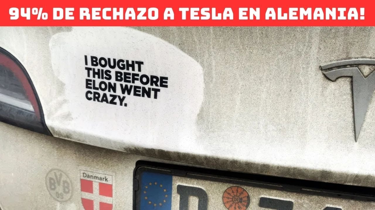 El 94% DE LOS ALEMANES ODIAN A TESLA Y NO LE COMPRARÍAN UN COCHE!